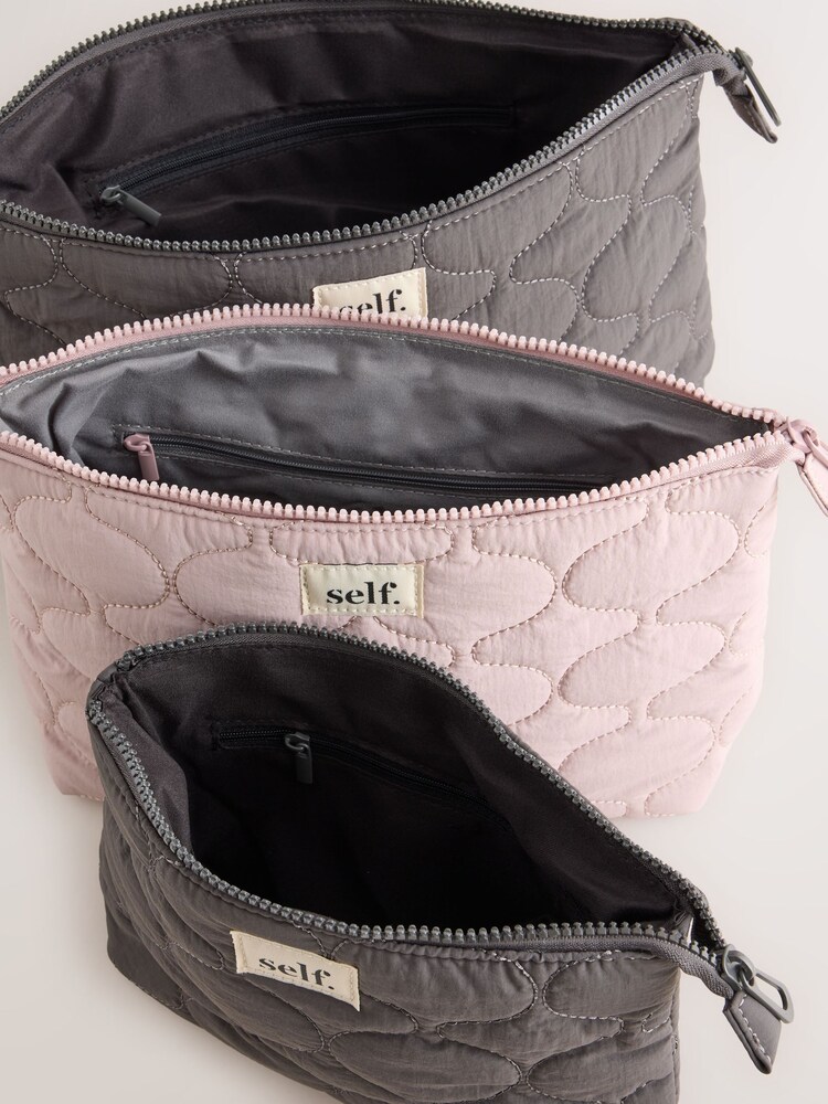 self. Quilted Travel Pouch 3 Pack - Bild 4 von 4