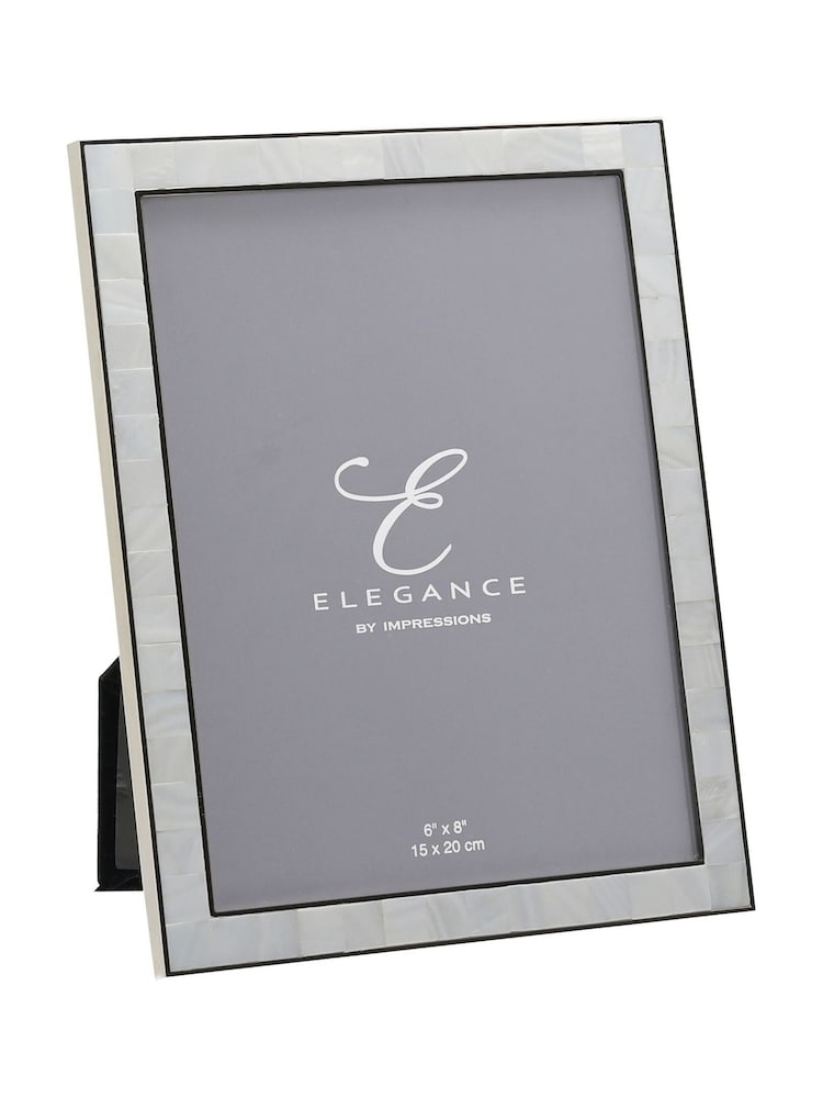 Widdop White Metal & Mother of Pearl Frame - Image 1 of 7 Widdop White Metal & Mother of Pearl Frame - Image 1 of 7