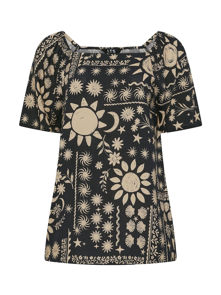 Long Tall Sally Black Square Neck Blouse - Image 5 of 5