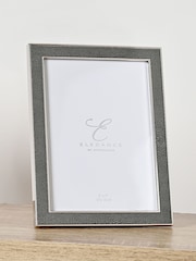 Widdop Grey Metal Plated Faux Shagreen Photo Frame - Image 2 of 5