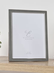 Widdop Grey Metal Plated Grey Faux Shagreen Frame - Image 2 of 5