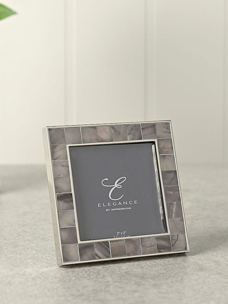 Widdop Grey Grey Mother of Pearl Photo Frame - Image 1 of 6 Widdop Grey Grey Mother of Pearl Photo Frame - Image 1 of 6