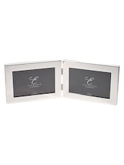 Widdop Silver Shiny Silver Plated Double Hinged Photo Frame - Image 1 of 2