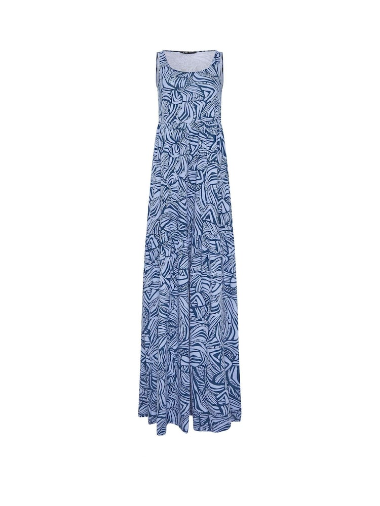 Long Tall Sally Blue Sleeveless Tiered Maxi Dress - Image 5 of 5