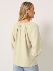 Long Tall Sally Nude Boho Linen Blend Top - Image 2 of 6