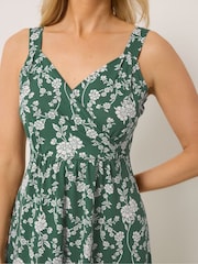 Long Tall Sally Green Floral Sleeveless Maxi Dress - Image 4 of 5
