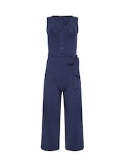 M&Co Blue Petite Sleeveless Jumpsuit - Image 5 of 5
