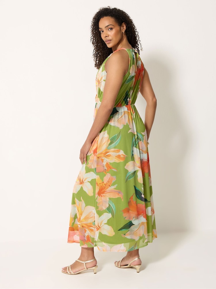 knot front dress maxi Latched Mama Front Knot Nursing Maxi Dress, Medium / Black Tie