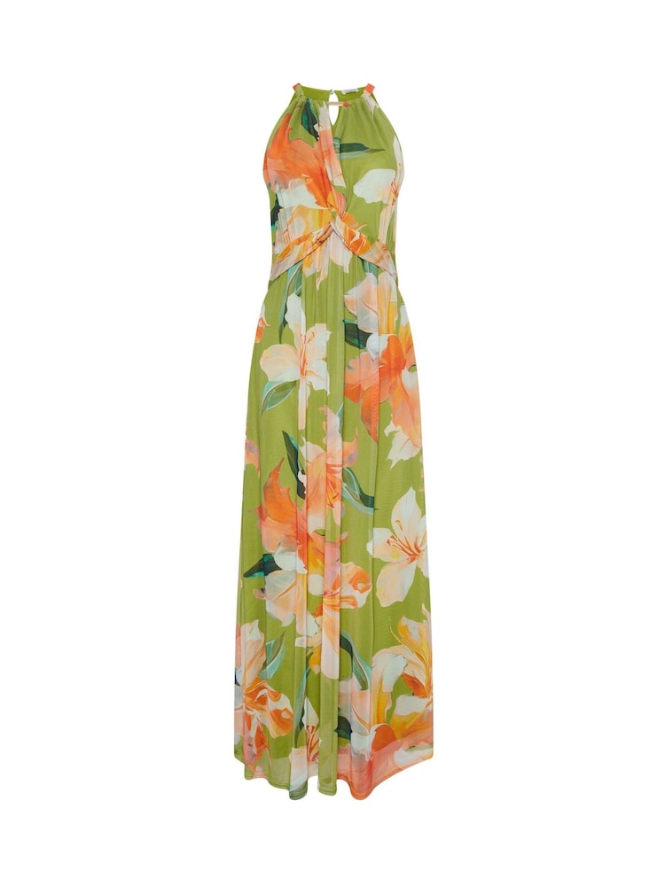 M&Co Green Floral Knot Front Maxi Dress - Image 5 of 5 M&Co Green Floral Knot Front Maxi Dress - Image 5 of 5