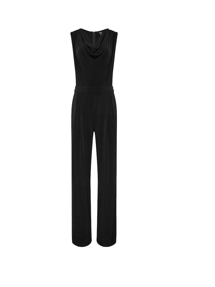 Long Tall Sally Black Cowl Neck ITY Sleeveless Jumpsuit - Image 5 of 5 Long Tall Sally Black Cowl Neck ITY Sleeveless Jumpsuit - Image 5 of 5