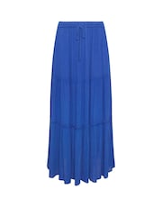 M&Co Blue Crinkle Maxi Skirt - Image 5 of 5