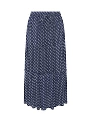 M&Co Blue Petite Dobby Maxi Skirt - Image 5 of 5