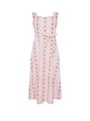 M&Co White Embroidered Tie Waist Dress - Image 3 of 3