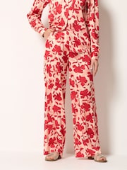 Long Tall Sally Pink Satin Wide Leg Trousers - Image 2 of 5