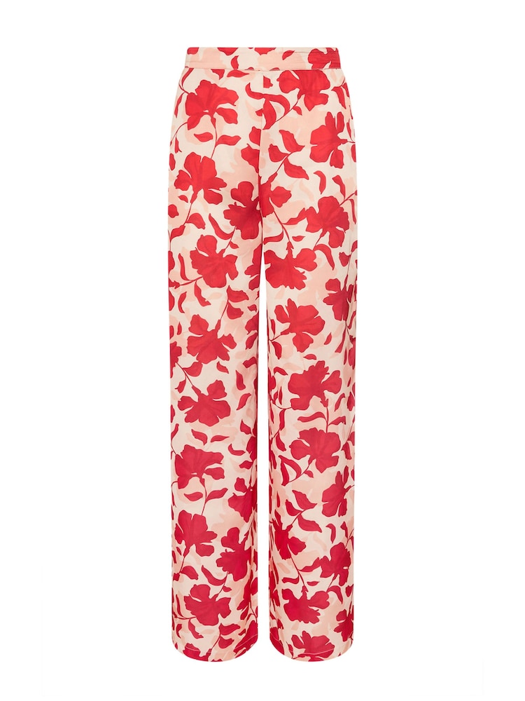 Long Tall Sally Pink Satin Wide Leg Trousers - Image 5 of 5