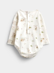 JoJo Maman Bébé Light Blue Peter Rabbit Quilted Dungaree & Bodysuit Set - Image 5 of 9