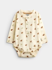 Jojo Maman Bébé Natural Bear 2-Pack Printed Bodysuits - Image 2 of 7