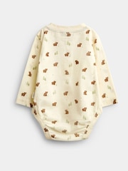 Jojo Maman Bébé Natural Bear 2-Pack Printed Bodysuits - Image 4 of 7
