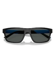 Emporio Armani Black Emporio Armani 0Ea4244U Rectangle Sunglasses - Image 5 of 6