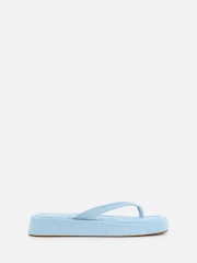 Simmi London Blue Kimmie Slip-On Platform Sandals - Image 2 of 4