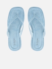 Simmi London Blue Kimmie Slip-On Platform Sandals - Image 3 of 4