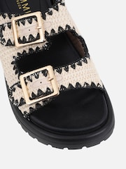 Simmi London Black Faron Footbed Slides - Image 4 of 4