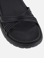 Simmi London Black Massiah Footbed Sandals - Image 4 of 4