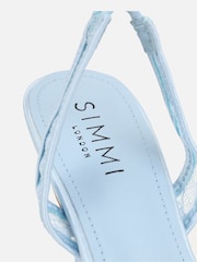 Simmi London Blue Exmoor Slingback Court Shoes - Image 4 of 4