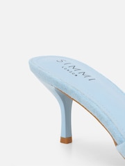 Simmi London Blue Hux Mules - Image 3 of 4