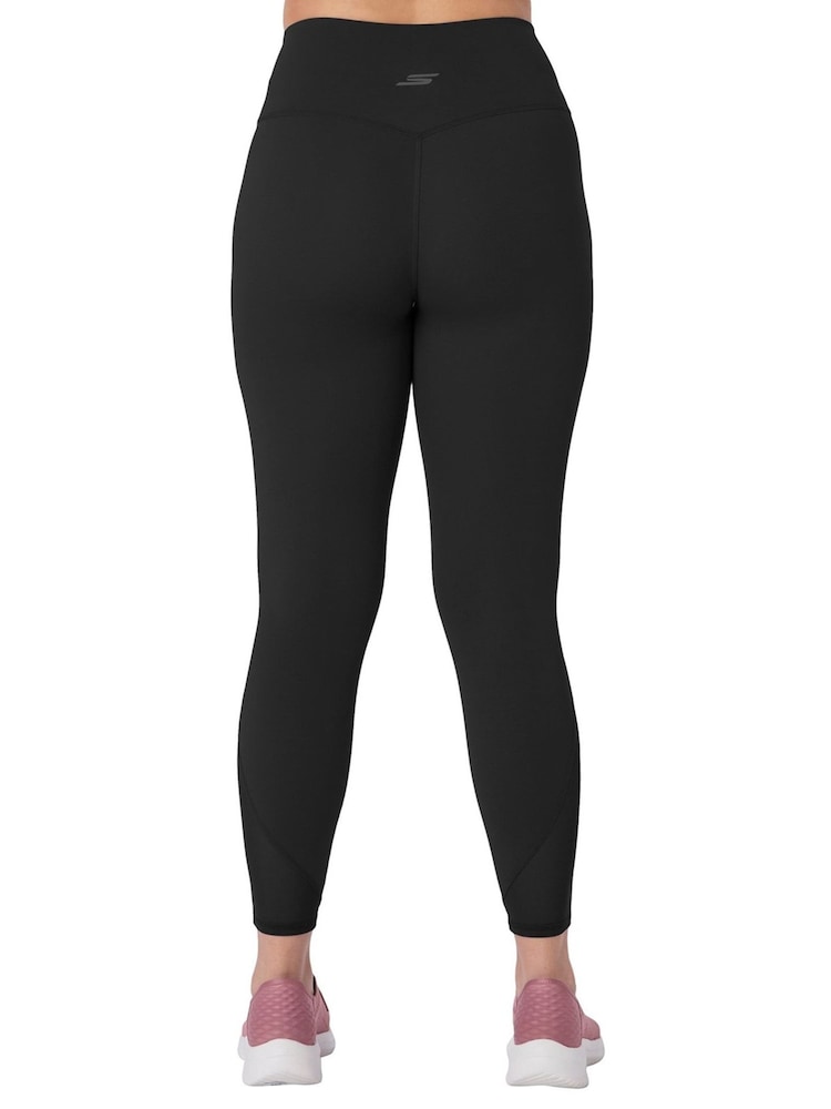Skechers Black Tempo 7/8'' High Waisted Leggings - Image 2 of 2 Skechers Black Tempo 7/8'' High Waisted Leggings - Image 2 of 2