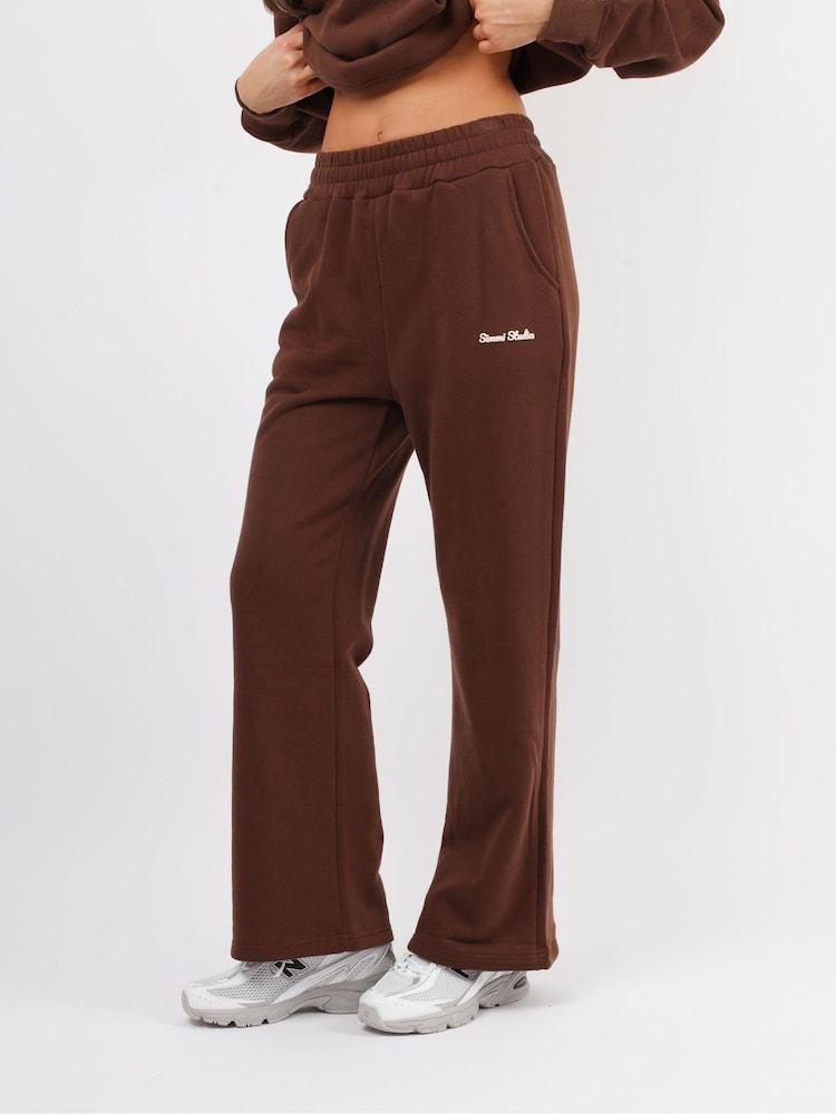 Simmi London Brown Milan Studios Bubble Print Joggers - Image 2 of 4