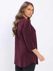 חולצה חצי מכופתרת של Yours Curve - תמונה 3 מתוך 4