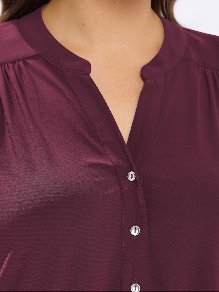 חולצה חצי מכופתרת של Yours Curve - תמונה 4 מתוך 4