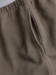 The Set Premium Heavyweight Cotton Straight Leg Joggers Neutral Taupe - Image 3 of 3