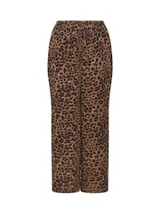 Yours Curve Brown Limited Crinkle Trousers - Image 5 of 5