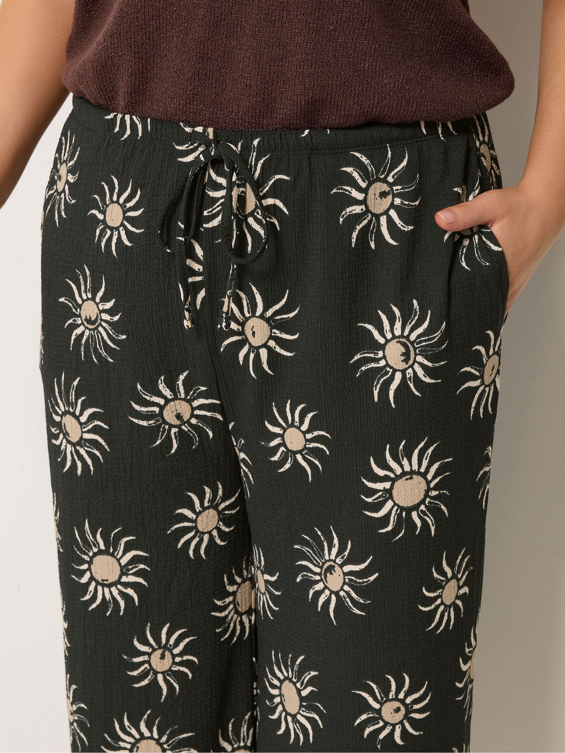 Buy Yours Curve Blue Sun Print Jersey Culottes from Next USA