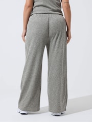 Yours Curve Grey Limimted Drawstring Wide Leg Trousers - Image 2 of 5