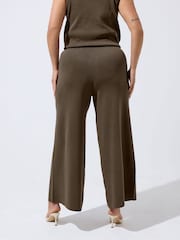 Yours Curve Brown Limited Knitted Trousers - Image 3 of 5