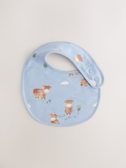 Red/Blue Hamish Farm Baby Bibs 5 Pack - Image 6 of 8