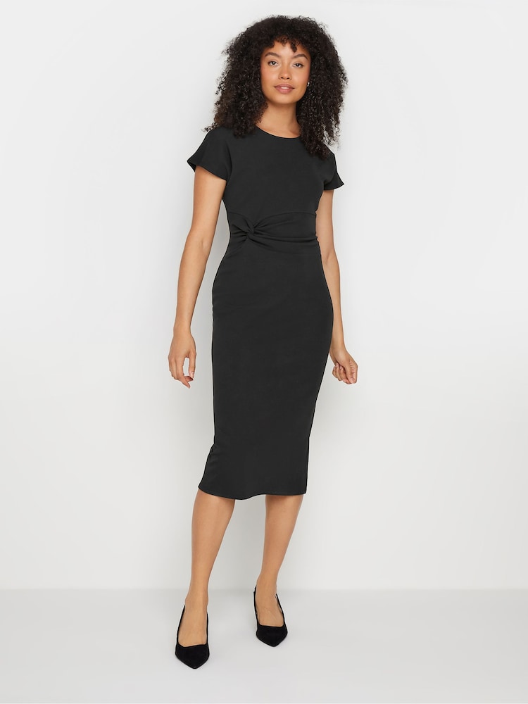 M&Co Black Twist Side Dress - Image 1 of 5