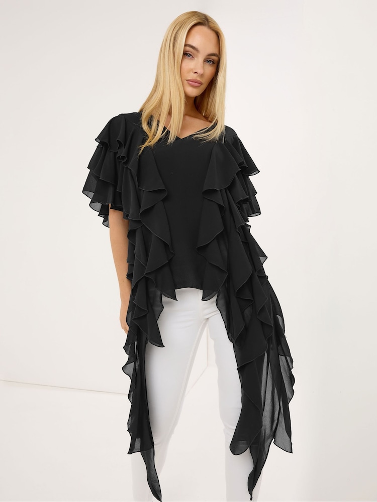 Star by Julien MacDonald Black Jelly Fish Blouse - Image 1 of 5 Star by Julien MacDonald Black Jelly Fish Blouse - Image 1 of 5