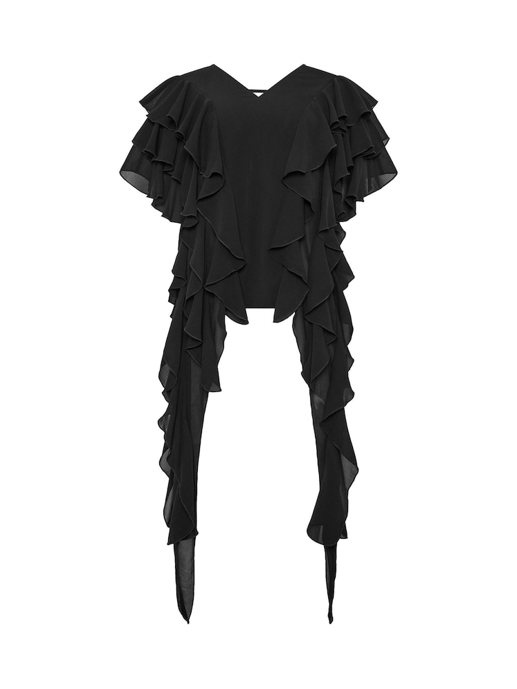 Star by Julien MacDonald Black Jelly Fish Blouse - Image 5 of 5 Star by Julien MacDonald Black Jelly Fish Blouse - Image 5 of 5