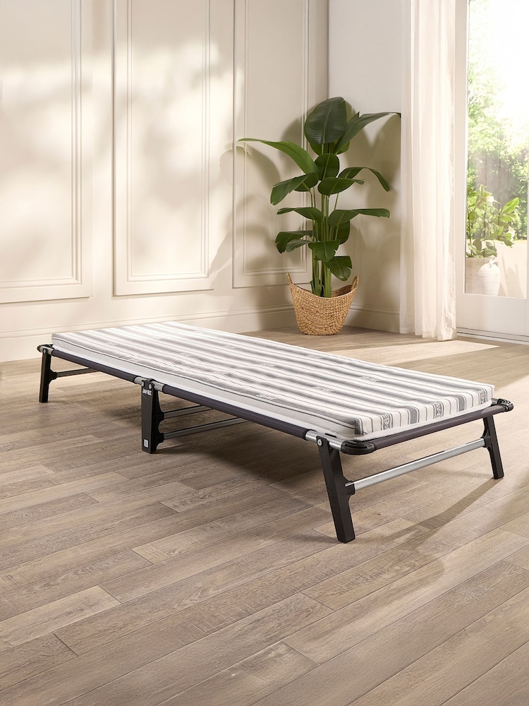 Jay-Be BLACK AND WHITE Mobile Folding Bed with Comfort Mattress - Image 1 of 6