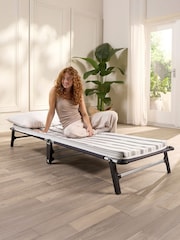 Jay-Be BLACK AND WHITE Mobile Folding Bed with Comfort Mattress - Image 3 of 6