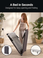 Jay-Be BLACK AND WHITE Mobile Folding Bed with Comfort Mattress - Image 5 of 6