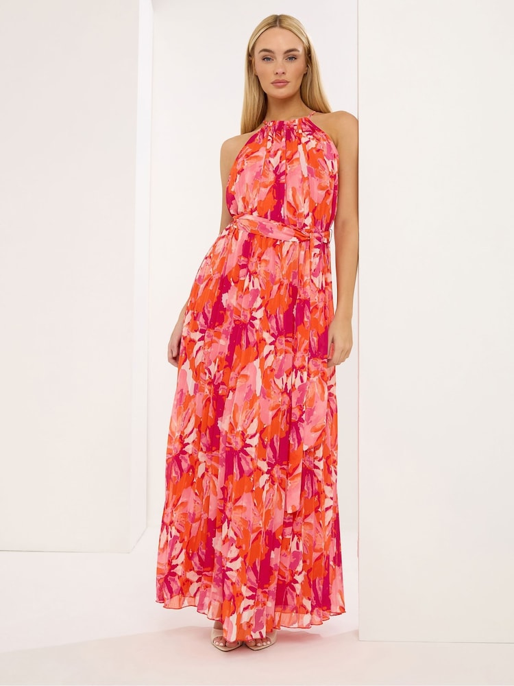 Star by Julien MacDonald Halter Neck Pleated Dress - Bild 1 von 5