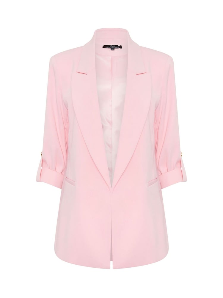 Star by Julien MacDonald Pink Tab Detail Blazer - Image 5 of 5 Star by Julien MacDonald Pink Tab Detail Blazer - Image 5 of 5