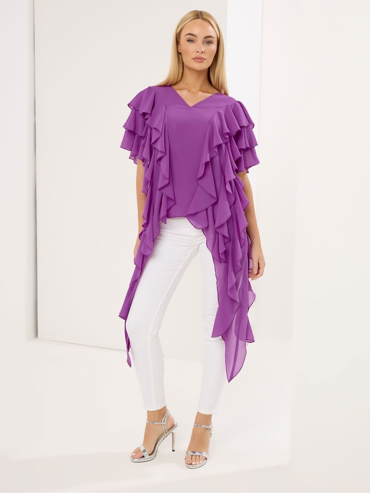Star by Julien MacDonald Purple Jelly Fish Blouse - Image 2 of 5 Star by Julien MacDonald Purple Jelly Fish Blouse - Image 2 of 5