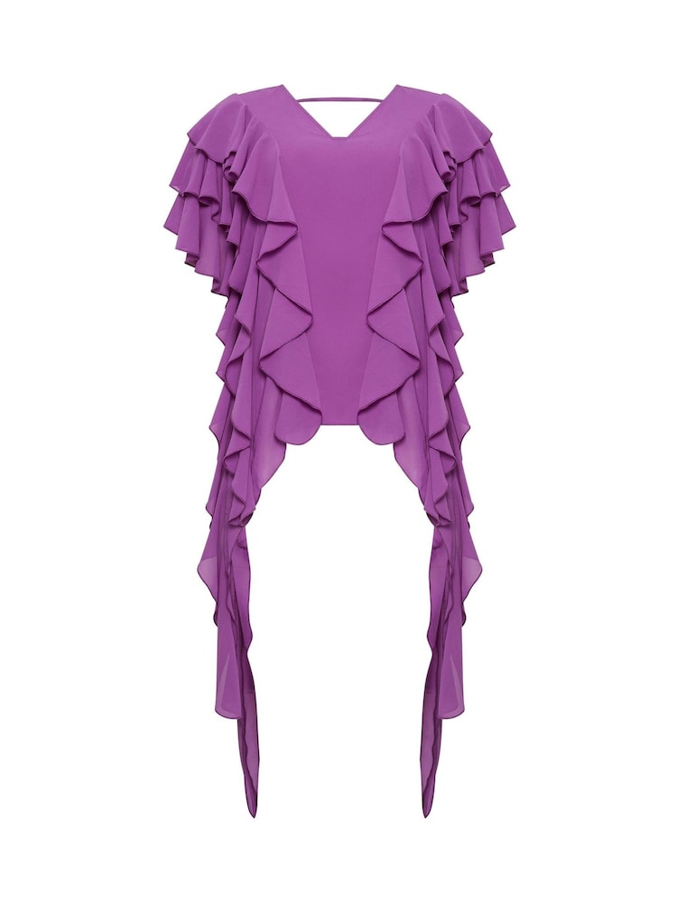 Star by Julien MacDonald Purple Jelly Fish Blouse - Image 5 of 5 Star by Julien MacDonald Purple Jelly Fish Blouse - Image 5 of 5