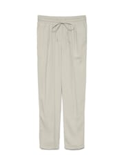 VERO MODA Natural Linen Mix Tapered Drawstring Trousers - Image 5 of 5